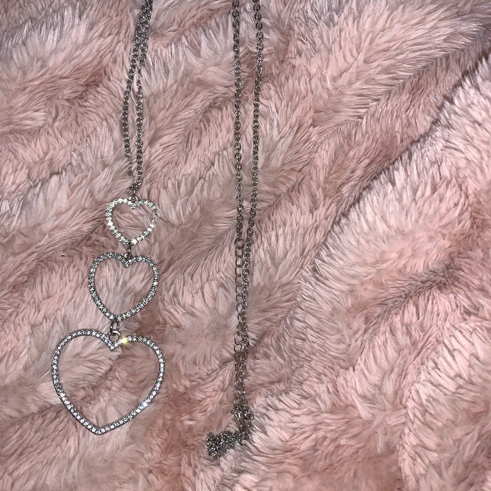 Triple heart necklace